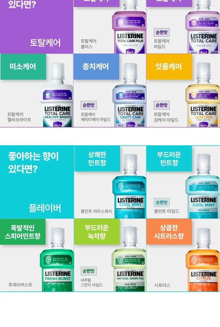 [엔하이픈 PICK/대용량] 리스테린 가글 750ml 3개입 5종 택1 상세페이지 38